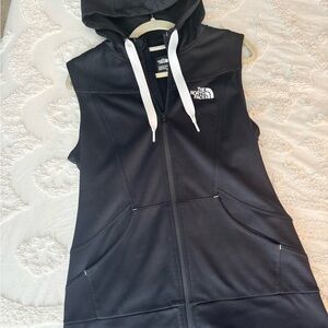 The North Face Black Sleeveless Zip-Up vest